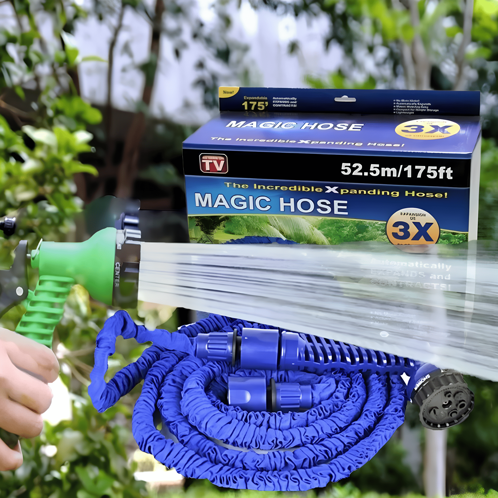 Шланг для поливу з розпилювачем